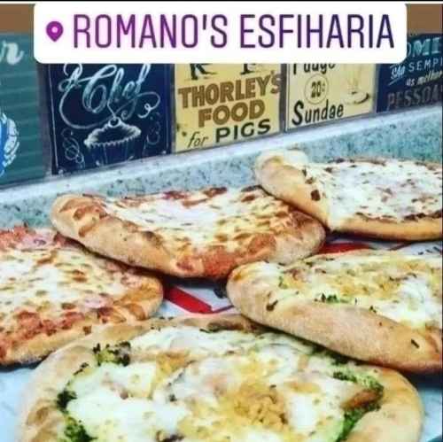  Preço Único Esfiha Romanos R$ 8.00 cada Tamanho 12 centímetros 