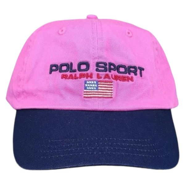 BONÉ POLO SPORT RALPH LAUREN ROSA /AZUL MARINHO 