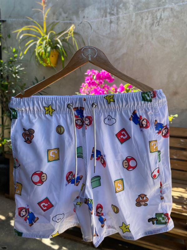 Short Elastano Premium Dubai – Super Mario Retrô