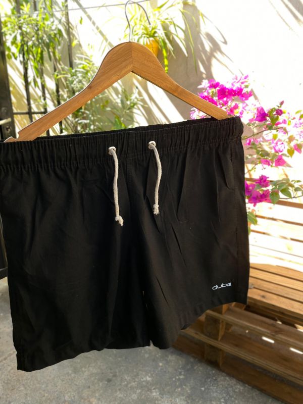 Shorts Linho Preto