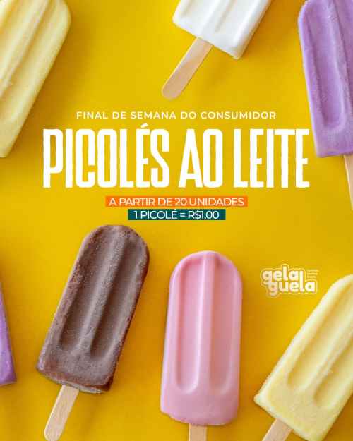 Promoção de Picolé ao Leite 