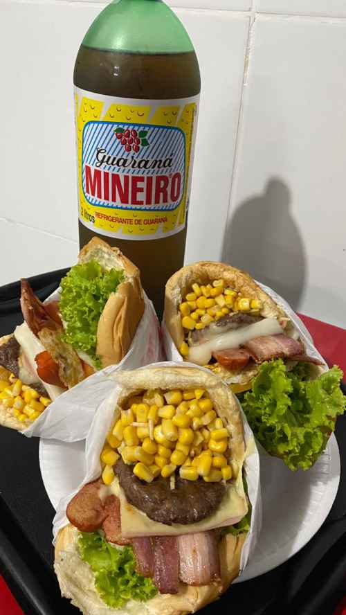KIT FAMILIA 3 X - TUDO (hamburguer) + refrigerante mineiro 2 litos