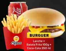 Burguer + Batata Frita 100g. + Refri  350 ml.