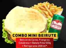 Combo  Beirute de Frango + Batata Frita 100g. + Refrigerante 350 ml.