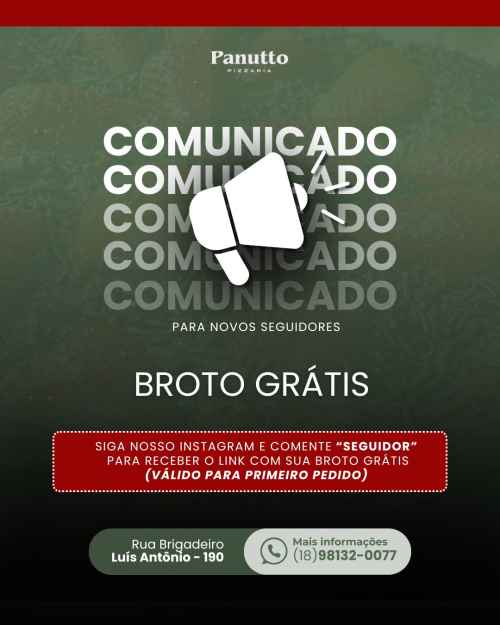 PROMOÇÃO DA PIZZA DOCE