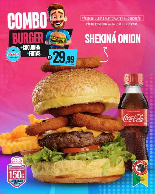 DEU A LOUCA !!! BURGER + FRITAS + COCA 200ML R$29,99 !!