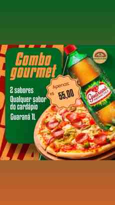 Combo Pizza Gourmet - (Guaraná Antártica 1L)