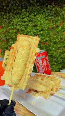 3 Crepe Presunto e Queijo+ 1 Refrigerante lata 350ml