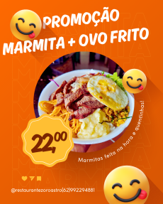 Marmita + ovo frito 