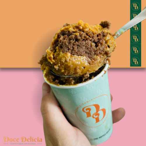 Bolo no pote: Doce de leite 