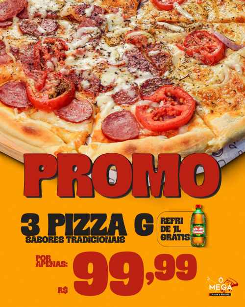 Promoção 3 Pizzas G + Guaraná 1L
