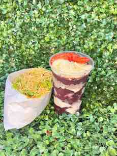 Açai, Hot dog e Coca mini